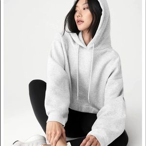 COPY - Grey ALO Yoga Bae Hoodie